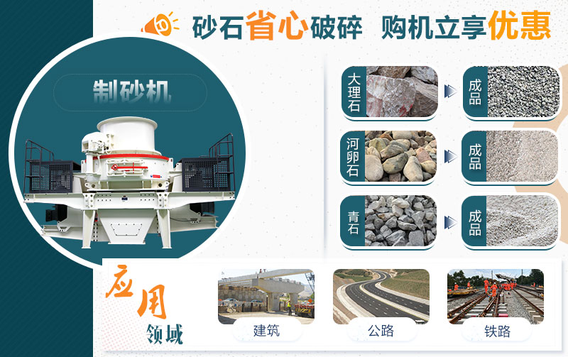石料制砂机应用范围 石料制砂机应用范围