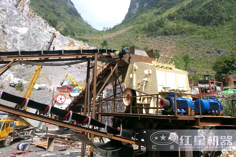 碎石场实景